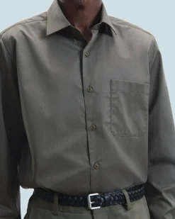 Camicia Maniche lunghe Tinta unita Ricamo