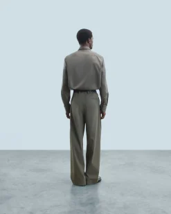 Camicia Maniche lunghe Tinta unita Ricamo