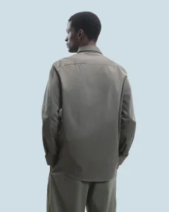 Camicia Maniche lunghe Tinta unita Ricamo