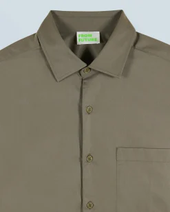 Camicia Maniche lunghe Tinta unita Ricamo