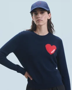 Cappellino con Visiera curva Cuore ricamato