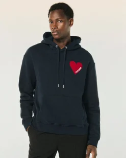 Felpa con Cappuccio Cuore