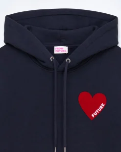 Felpa con Cappuccio Cuore