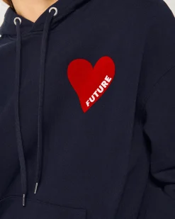 Felpa con Cappuccio Cuore