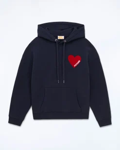 Felpa con Cappuccio Cuore