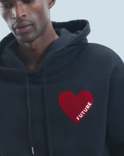 Felpa con Cappuccio Cuore