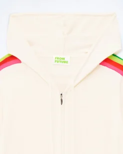 Felpa-maglione con Zip Banda multicolore