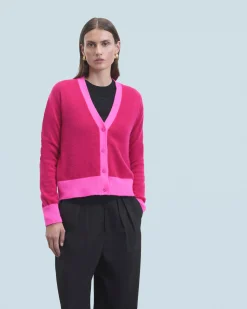 Maglione Cardigan Bicolore Leger