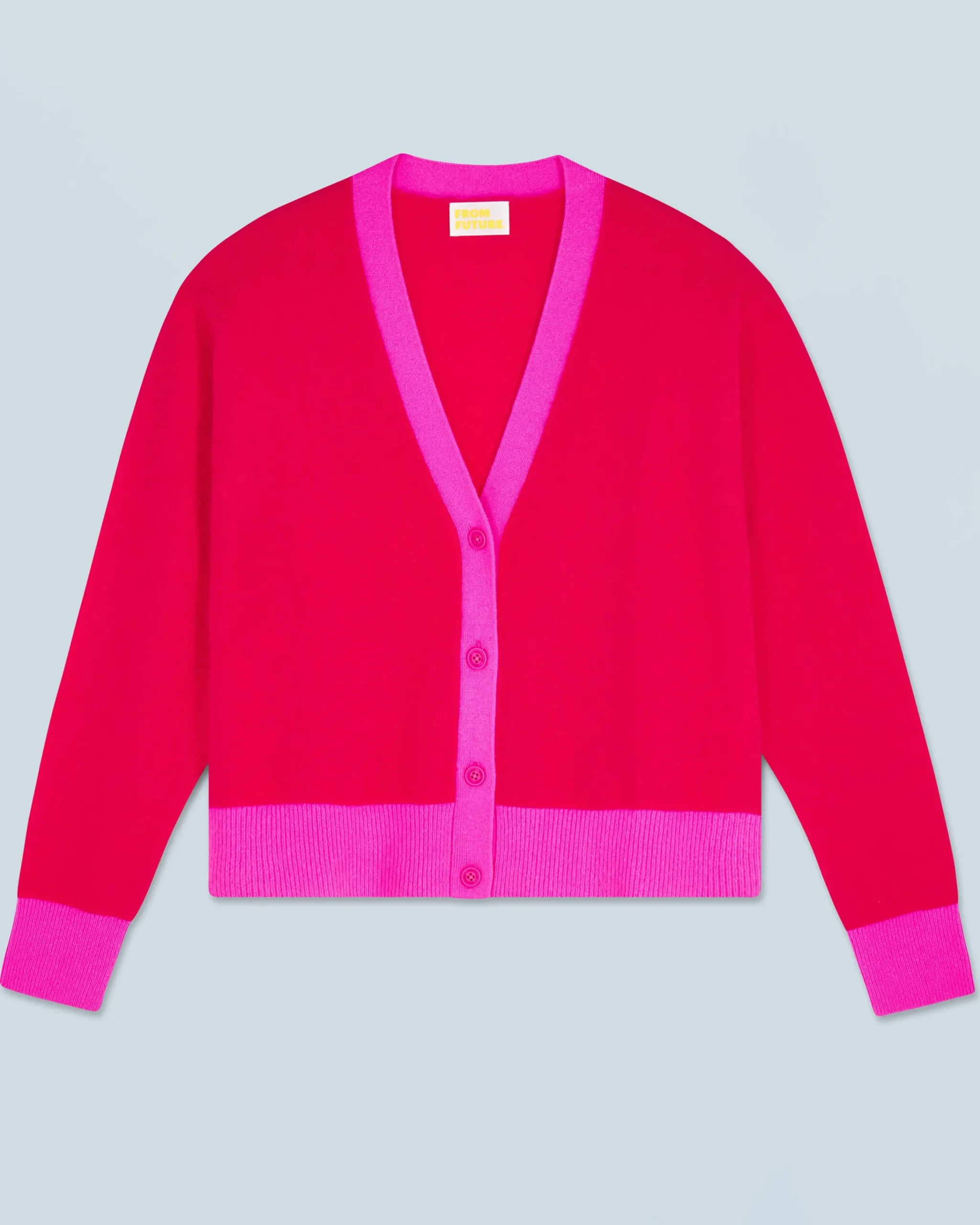Maglione Cardigan Bicolore Leger