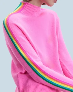 Maglione Collo a lupetto Fasce per maniche Multico Leger