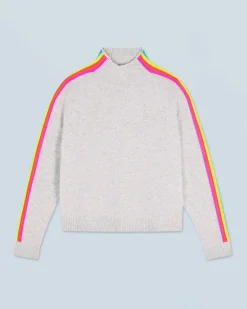 Maglione Collo a lupetto Multico Leger Maniche a righe