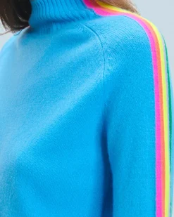 Maglione Collo a lupetto Fasce per maniche Multico Leger