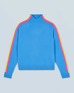 Maglione Collo a lupetto Fasce per maniche Multico Leger