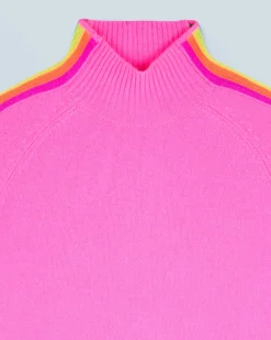 Maglione Collo a lupetto Fasce per maniche Multico Leger