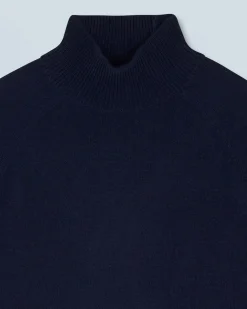 Maglione Collo alto Bande maniche Multicolori Leggero