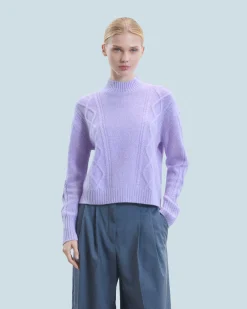 Maglione Collo alto con Trecce