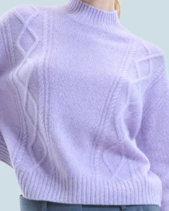 Maglione Collo alto con Trecce