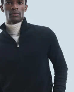 Maglione Collo alto con zip Basic