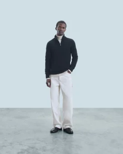 Maglione Collo alto con zip Basic