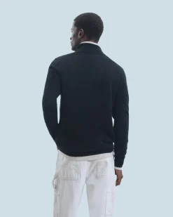 Maglione Collo alto con zip Basic