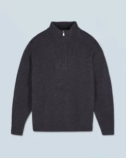 Maglione Collo alto con zip Sovradimensionato