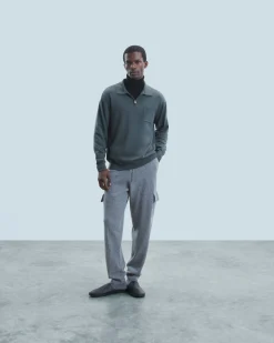 Maglione Collo alto con Zip