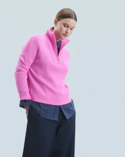 Maglione Collo alto con Zip Pesante