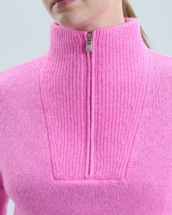 Maglione Collo alto con Zip Pesante