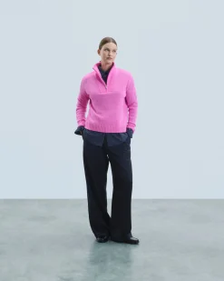 Maglione Collo alto con Zip Pesante