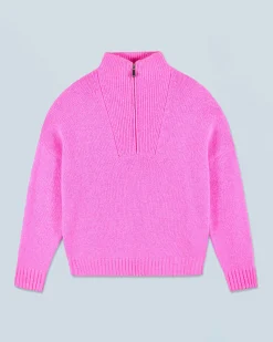 Maglione Collo alto con Zip Pesante