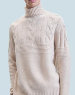 Maglione Collo dolcevita con Trecce