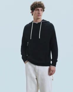 Maglione con Cappuccio Bordini a contrasto Leggero