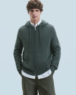 Maglione con Cappuccio e Zip