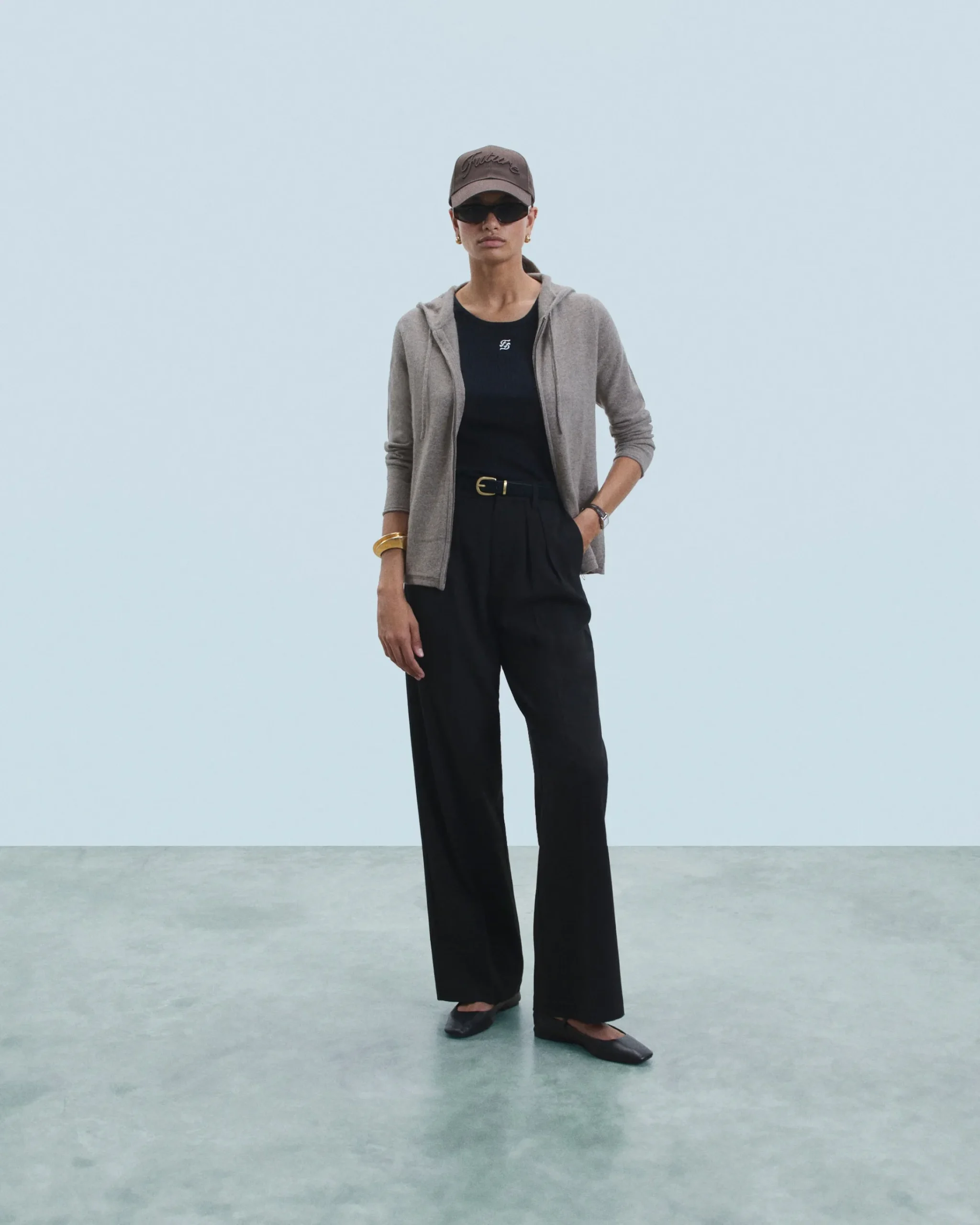 Maglione con Cappuccio e Zip