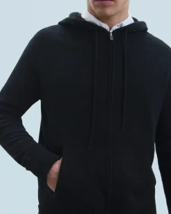 Maglione con Cappuccio e Zip Basic