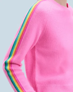 Maglione Girocollo Fasce per maniche Multico