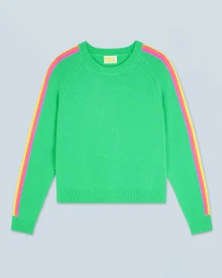 Maglione Girocollo Fasce manica Multico