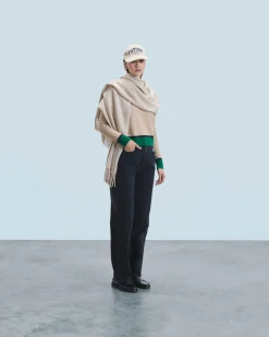 Maglione Scollo tondo Bicolore a Contrasto Leggero