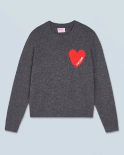 Maglione Scollo tondo Cuore Leggero