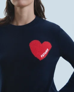 Maglione Scollo tondo Cuore Leggero