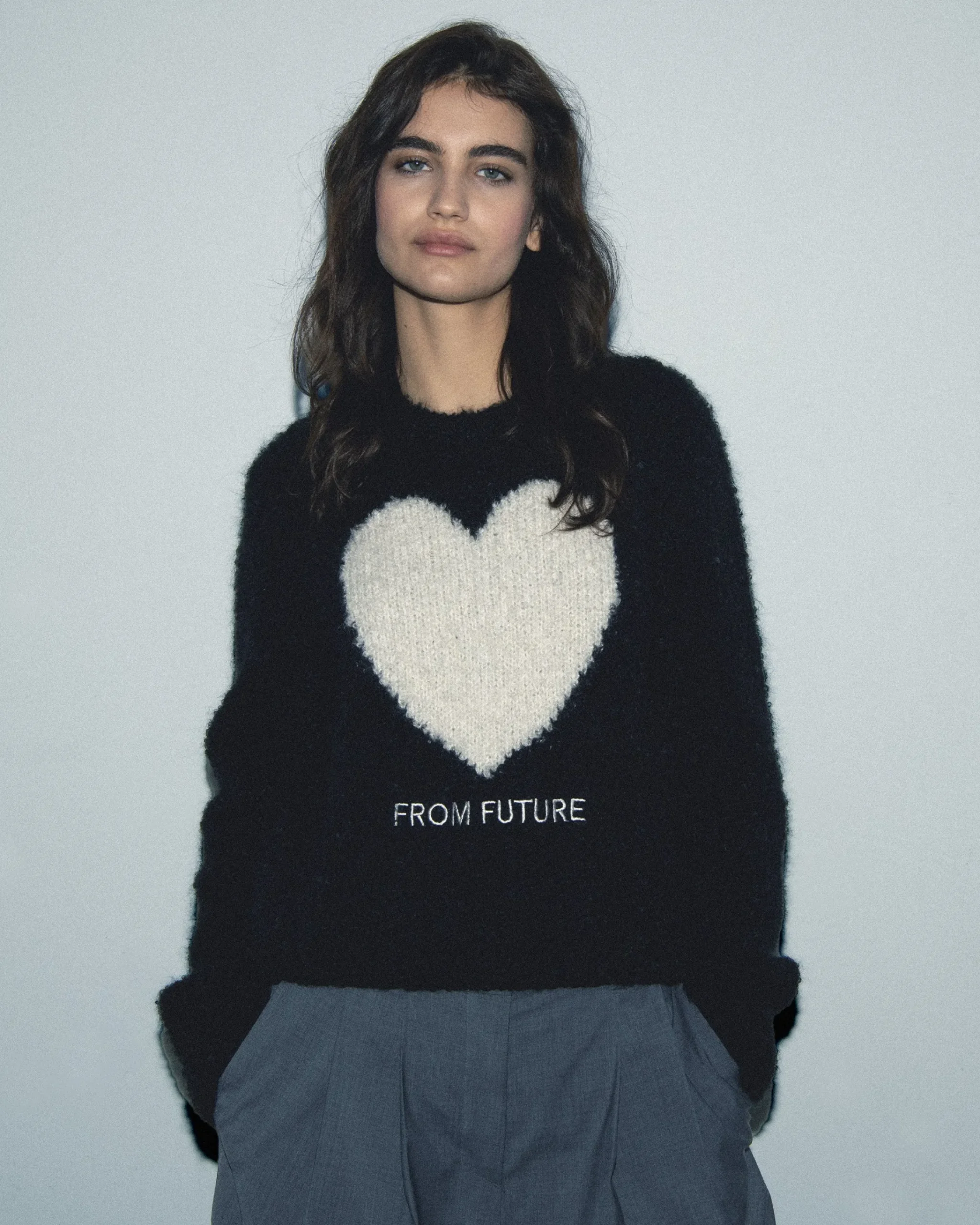 Maglione Scollo tondo Cuore