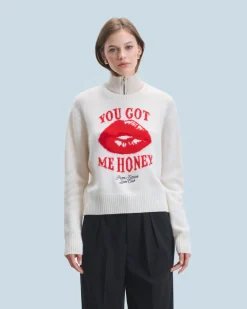 Maglione Scollo tondo Red Lips