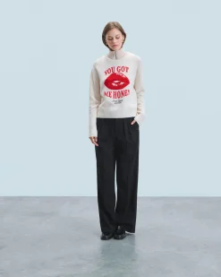 Maglione Scollo tondo Red Lips