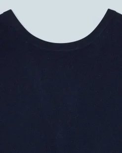 Maglione Scollo tondo Schiena scoperta con Bottoni