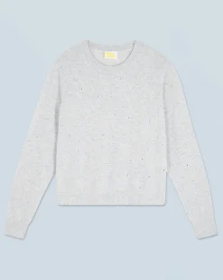 Maglione Scollo tondo Strass all over Leggero