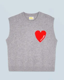 Maglione Senza maniche Cuore Leggero