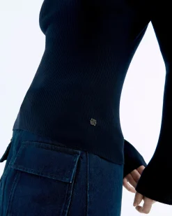 Maglioni Collo a polo a Coste Gioiello