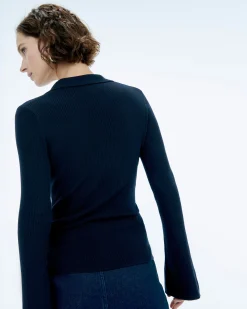 Maglioni Collo a polo a Coste Gioiello