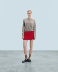 Minigonna in Cashmere spazzolato