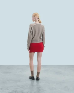 Minigonna in Cashmere spazzolato